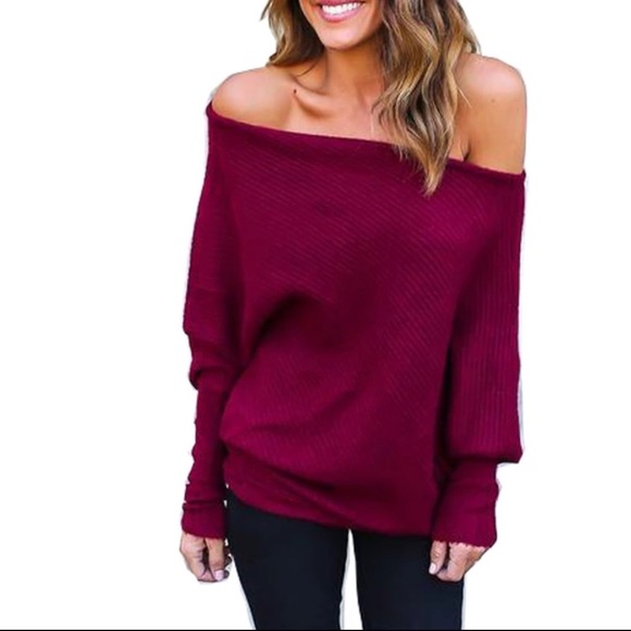 ✨New✨Off the Shoulder Knit Sweater - Picture 3 of 5